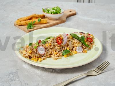 Basmati kepti ryžiai su kukurūzais pagrindine nuotrauka