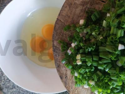 Fitneso omletas yra sotus Žingsnis 2