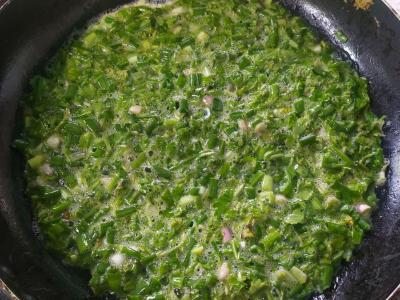 Fitneso omletas yra sotus Žingsnis 3