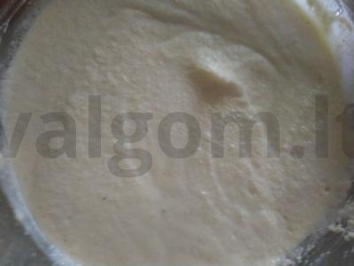 Manų kruopų pyragas ant kefyro Žingsnis 1