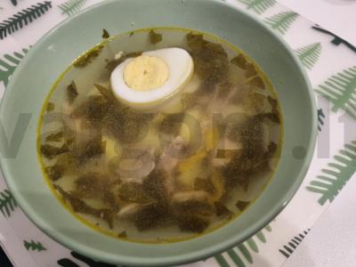 Rūgštynių sriuba "Zelenushka" pagrindine nuotrauka