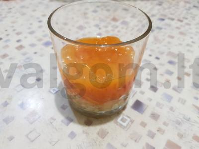 Vaisių desertas su riešutais Žingsnis 3