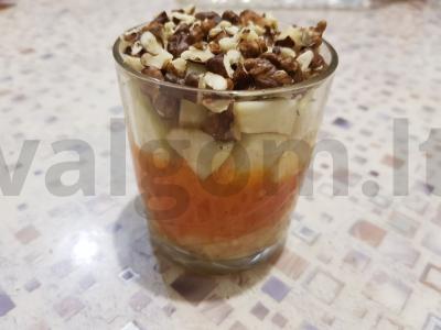 Vaisių desertas su riešutais Žingsnis 5