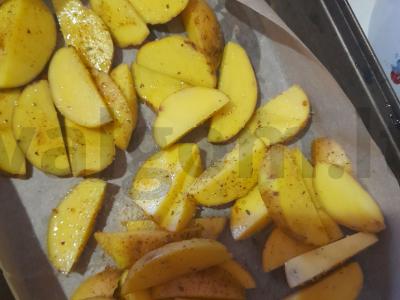 Kaimiškos bulvės su vištiena marinate Žingsnis 7