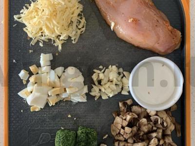 Vištienos krūtinėlė su špinatais Žingsnis 1