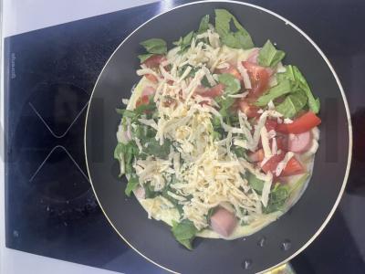Kaimiškas omletas Žingsnis 6
