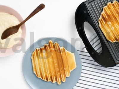 Širdies vafliai su kefyru Žingsnis 3