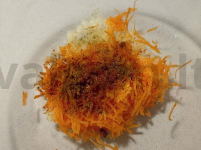 Švelnūs vegetariški kotletai su kopūstais Žingsnis 2