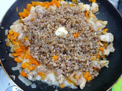 "Viščiukų vištidė" su grikiais Žingsnis 3