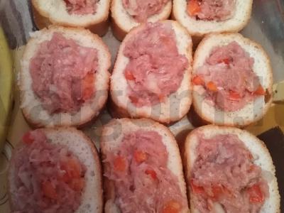 Ekspress duonos pyragas su malta mėsa Žingsnis 4