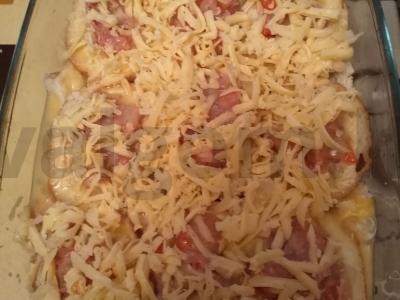 Ekspress duonos pyragas su malta mėsa Žingsnis 6