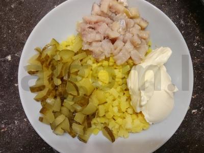 Salotos su silke ir skrebučiais Žingsnis 2