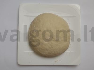 Mini picos su daržovėmis, kumpiu ir sūriais Žingsnis 1