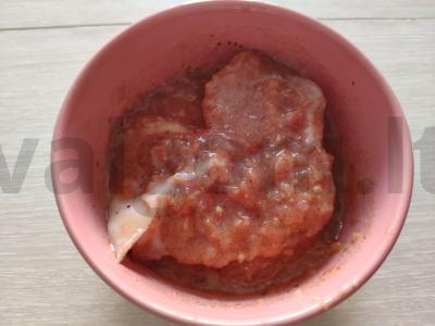 Aviena pomidorų marinate Žingsnis 2