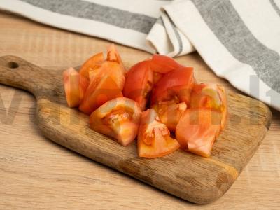 Bulvių košė su pomidorais ir paprika Žingsnis 1