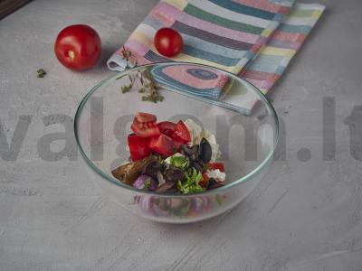 Graikiško stiliaus keptų daržovių salotos Žingsnis 5