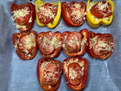 Aromatingos įdarytos paprikos su vištienos filė Žingsnis 3