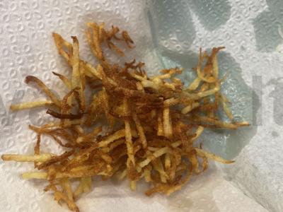 Tetervinų lizdo salotos. Žingsnis 2