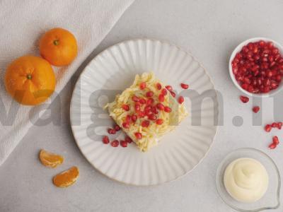 Sluoksniuotos salotos su sūriu ir mandarinais Žingsnis 3