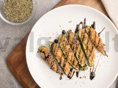 Cukinijos su Provanso žolelėmis, sūriu ir kiaušiniu Žingsnis 4