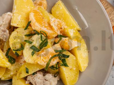 Receptas mandarinas, keptas su bulvėmis Žingsnis 6