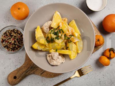 Receptas mandarinas, keptas su bulvėmis pagrindine nuotrauka