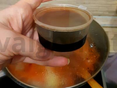 Kalakutiena su daržovėmis sojų padaže Žingsnis 4