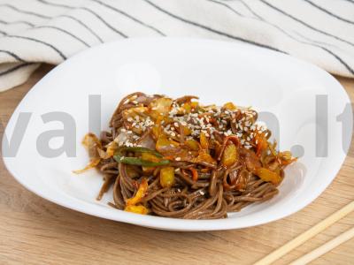 Daržovių soba su barbekiu padažu Žingsnis 4