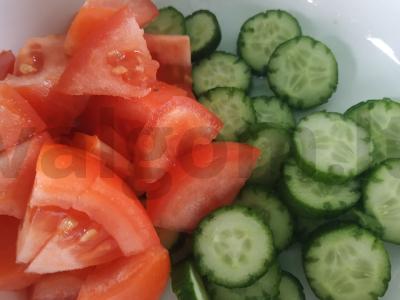 Trijų ingredientų salotos Žingsnis 2