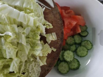 Trijų ingredientų salotos Žingsnis 3