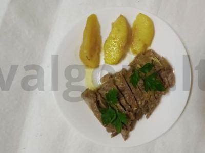Kiaulienos nugarinė, kepta su obuoliais pagrindine nuotrauka