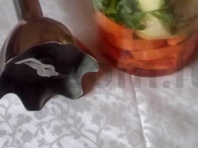 Vitaminų kokteilis iš obuolių, petražolių ir mochi Žingsnis 3