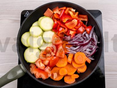 Troškinys su žiediniais kopūstais ir vištiena Žingsnis 2