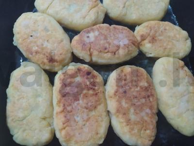 Daržovių bulvių kotletai su grybais Žingsnis 4