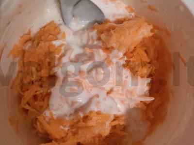 Morkų pyragas su cinamonu ir muskato riešutu Žingsnis 3