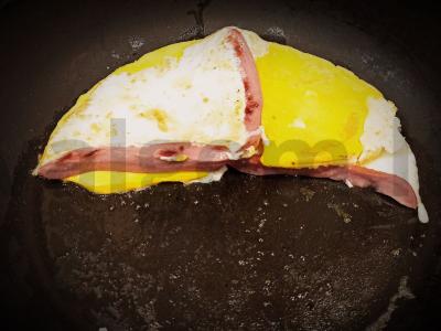 Omletas su dešra "Kabrioletas" arba "Propeleris" Žingsnis 5