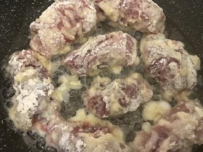 Kiauliena ir ryžiais įdaryta kopūstų sriuba Žingsnis 2