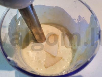 Sūrio suflė su kriaušėmis ir mandarinais Žingsnis 4