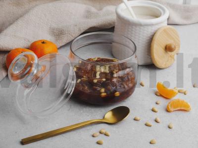 Mandarinų uogienė su kedro riešutais, kardamonu ir cinamonu Žingsnis 4