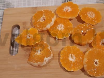 Švelnus mandarinų pyragas Žingsnis 2