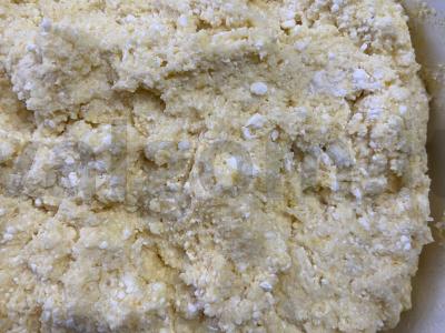 Sūrio pyrago rutuliukai Žingsnis 1