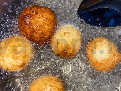 Sūrio pyrago rutuliukai Žingsnis 3