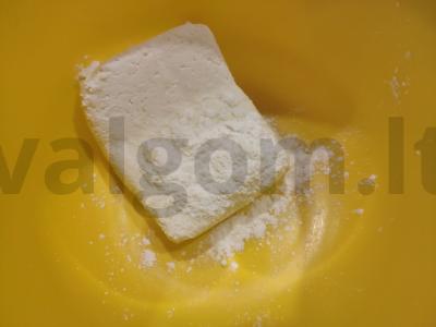 Varškės ir grietinėlės kremas Žingsnis 1