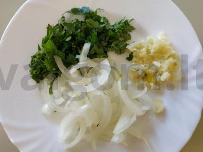 Gardūs kimči kopūstai su baklažanais Žingsnis 2