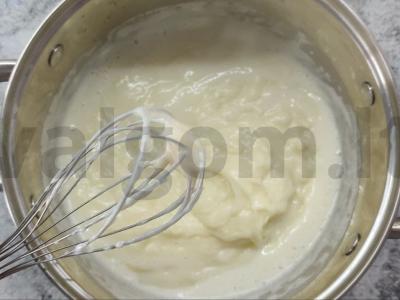 Desertas "Keptas pienas". Žingsnis 3