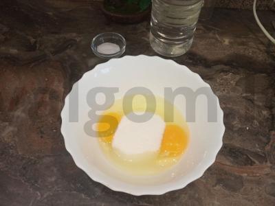 manų kruopų pyragas su citrusinių vaisių sirupu Žingsnis 3