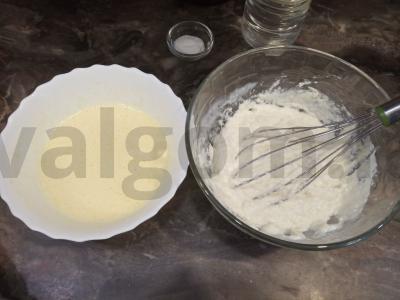 manų kruopų pyragas su citrusinių vaisių sirupu Žingsnis 4