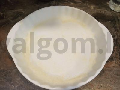 manų kruopų pyragas su citrusinių vaisių sirupu Žingsnis 7