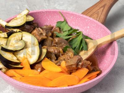 Kalakutiena su bulguru ir daržovėmis Žingsnis 2