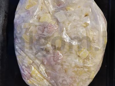 Bulvės su mėsa rankovėje Žingsnis 6